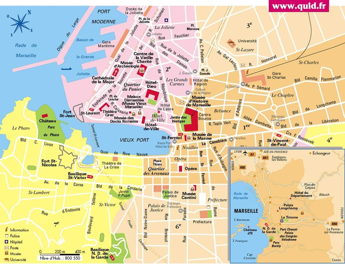 Marseilla (frantzia mapa hiria