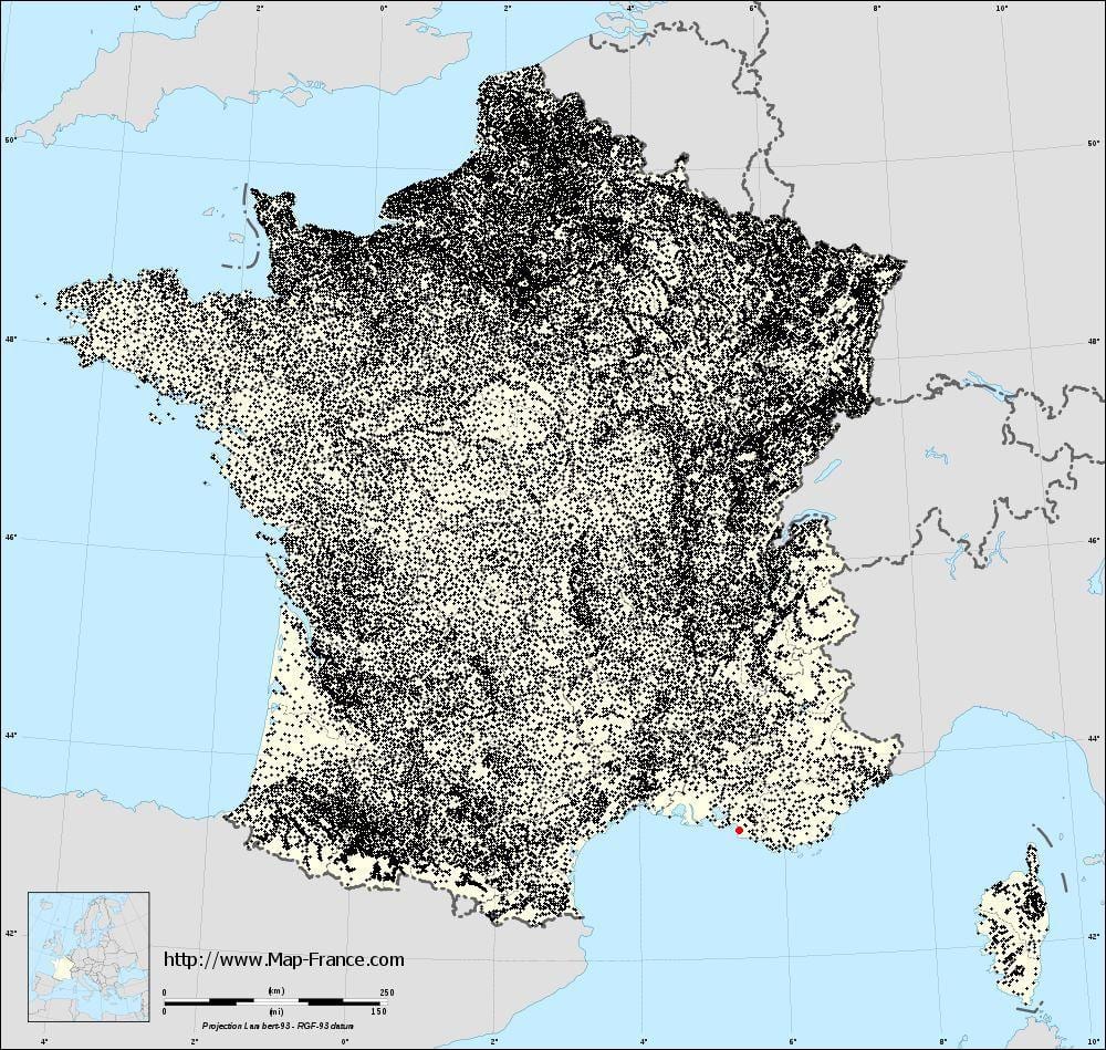mapa Marseilla udalerri